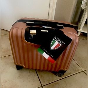 NWT Tucci Italy Pink 18” Carryon